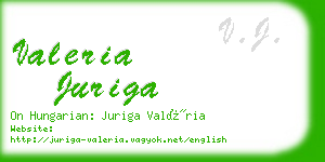 valeria juriga business card